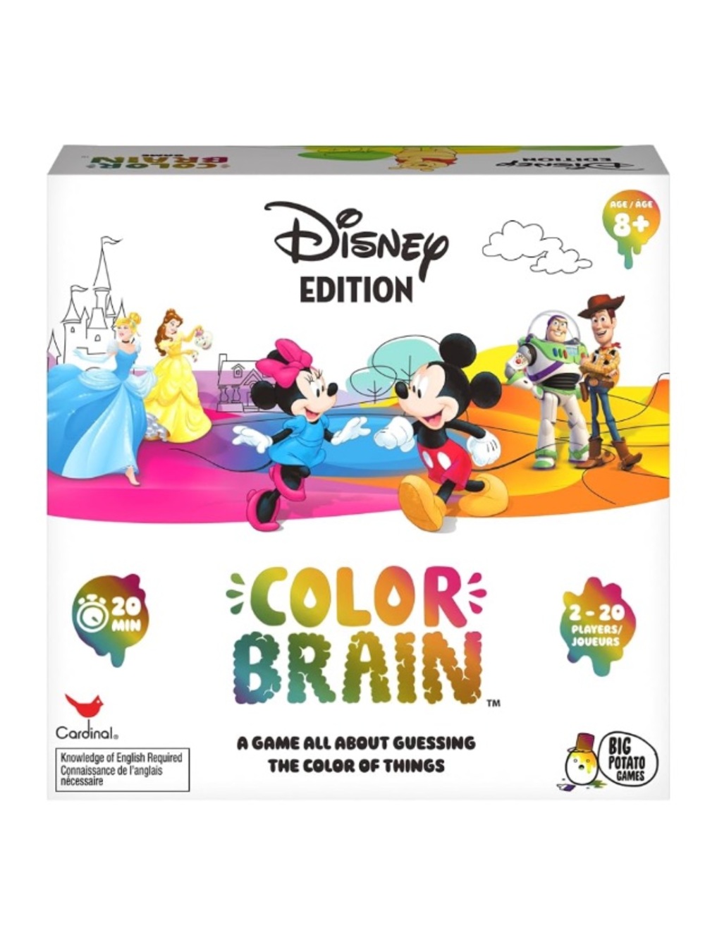 New🌈 Disney Color Brain Guessing Game Cards Big Potato